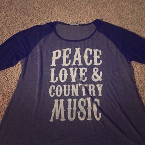 Long sleeve shirt barley worn